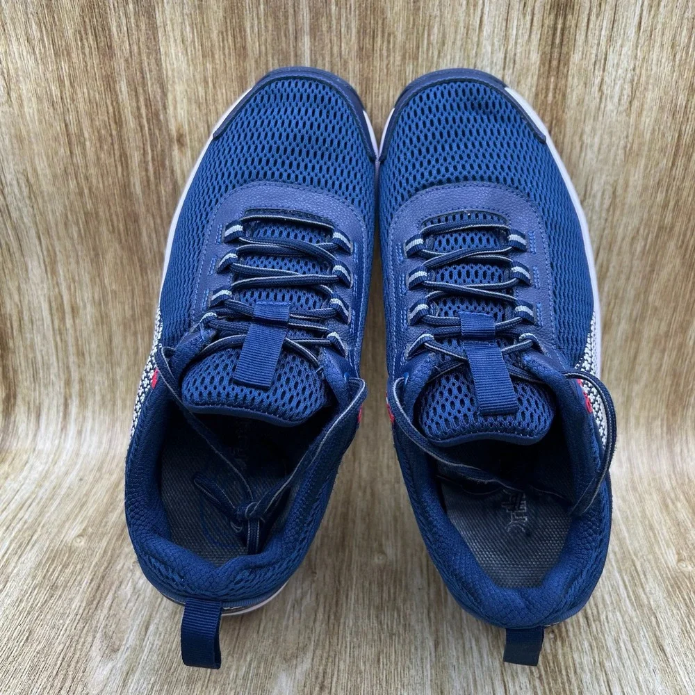 Orthofeet Edgewater Sneakers Men's Size 9.5 Wide 4E Blue Walking Shoes 616